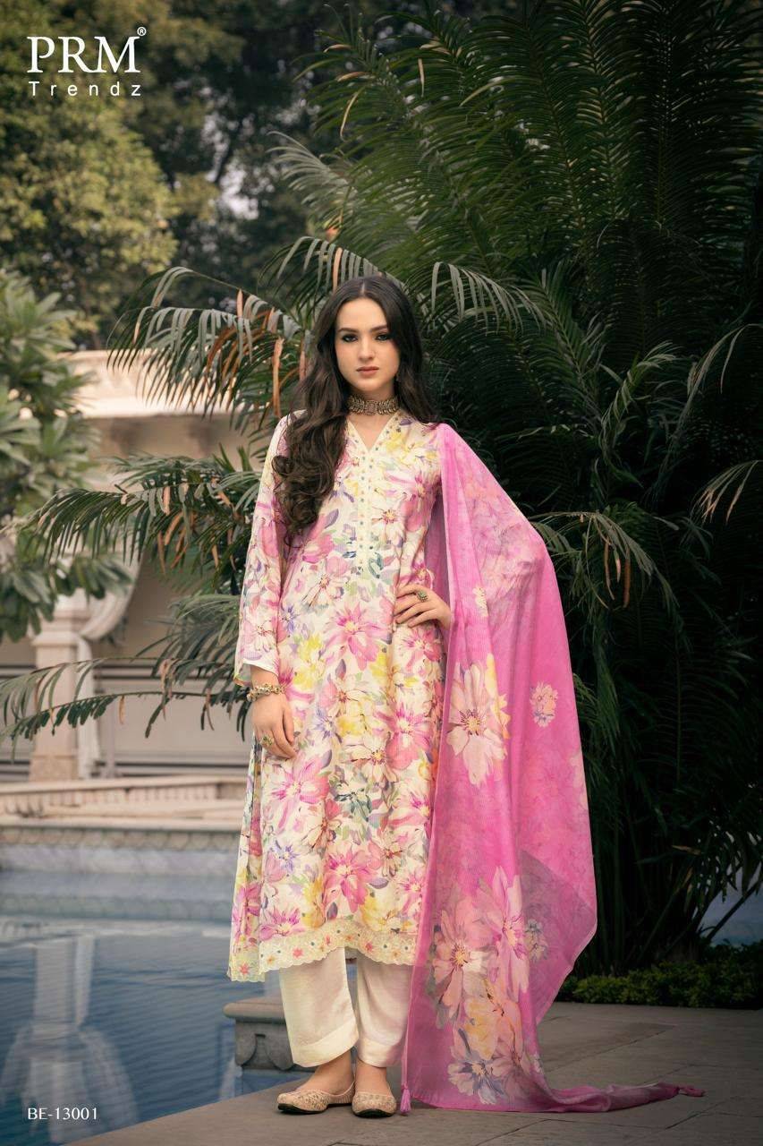 BAREEHA VOL-2 By PRM TRENDZ 13000 To 13005 Series Stylish Beautiful Colourful Cotton Dresses At Wholesale Price